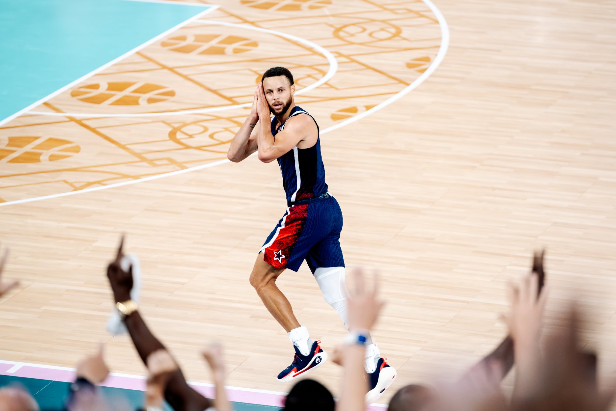Steph Curry Night Night — Paris 2024 Olympics by Kyle Gardner